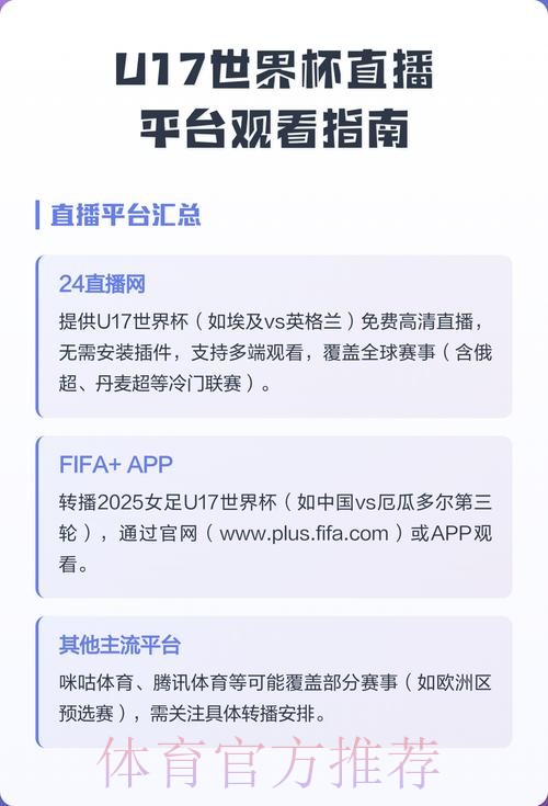 高清世界杯直播在线观看平台推荐